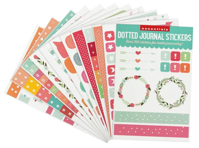 Peter Pauper Press Essentials klistremerker 550-pak journal