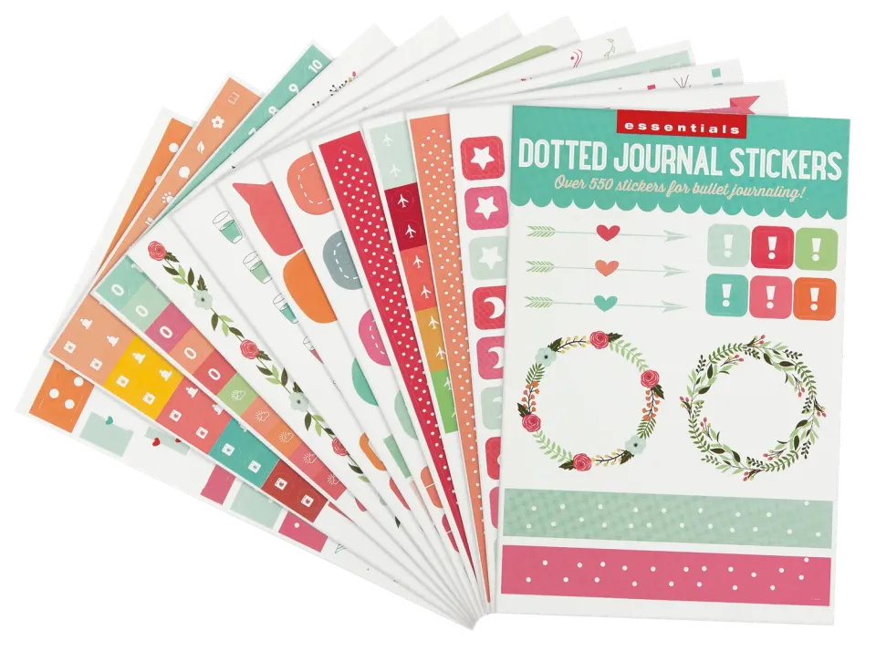 Peter Pauper Press Essentials klistremerker 550-pak journal