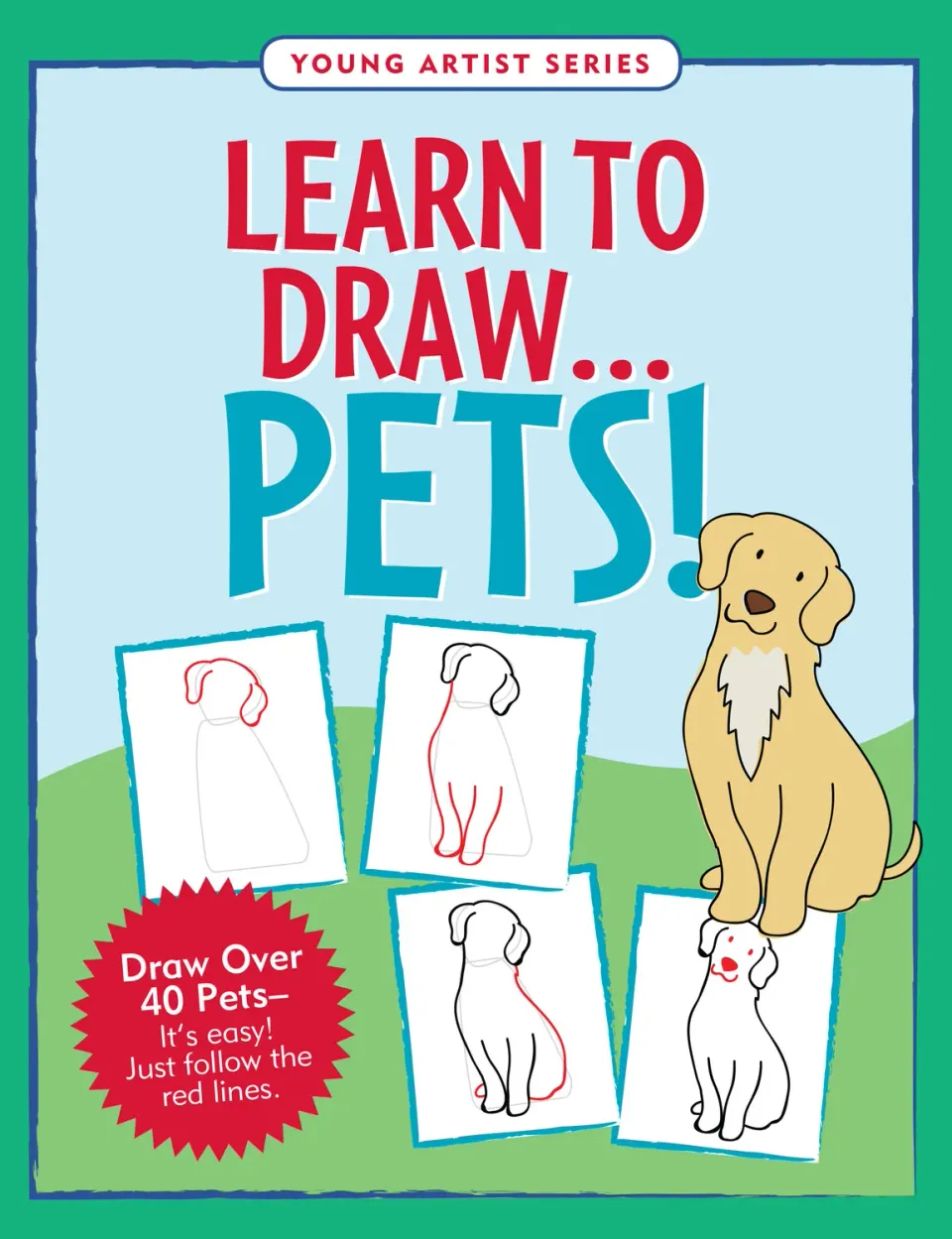 Peter Pauper Press Learn to Draw Pets tegnebok 48 sider