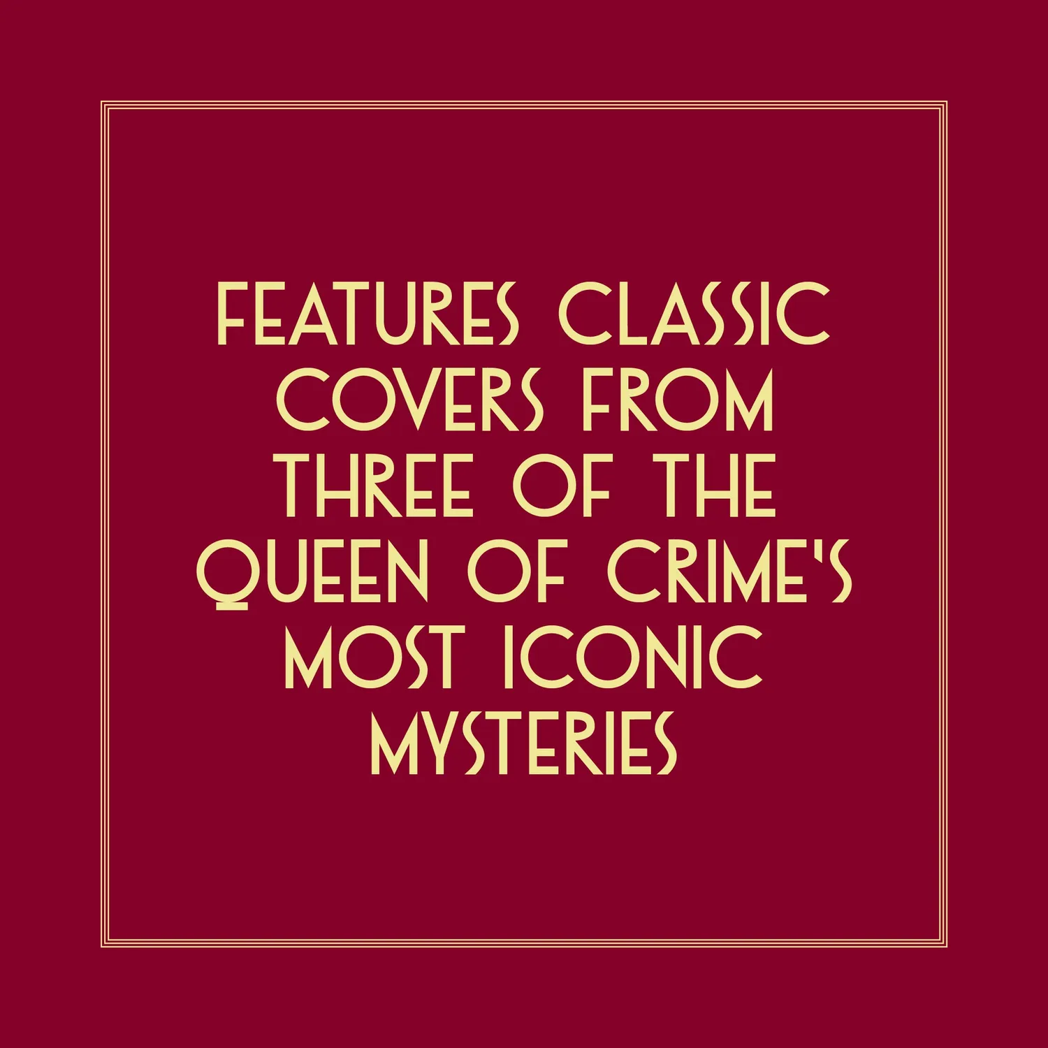 Agatha Christie magnetiske bokmerker 3-pakning