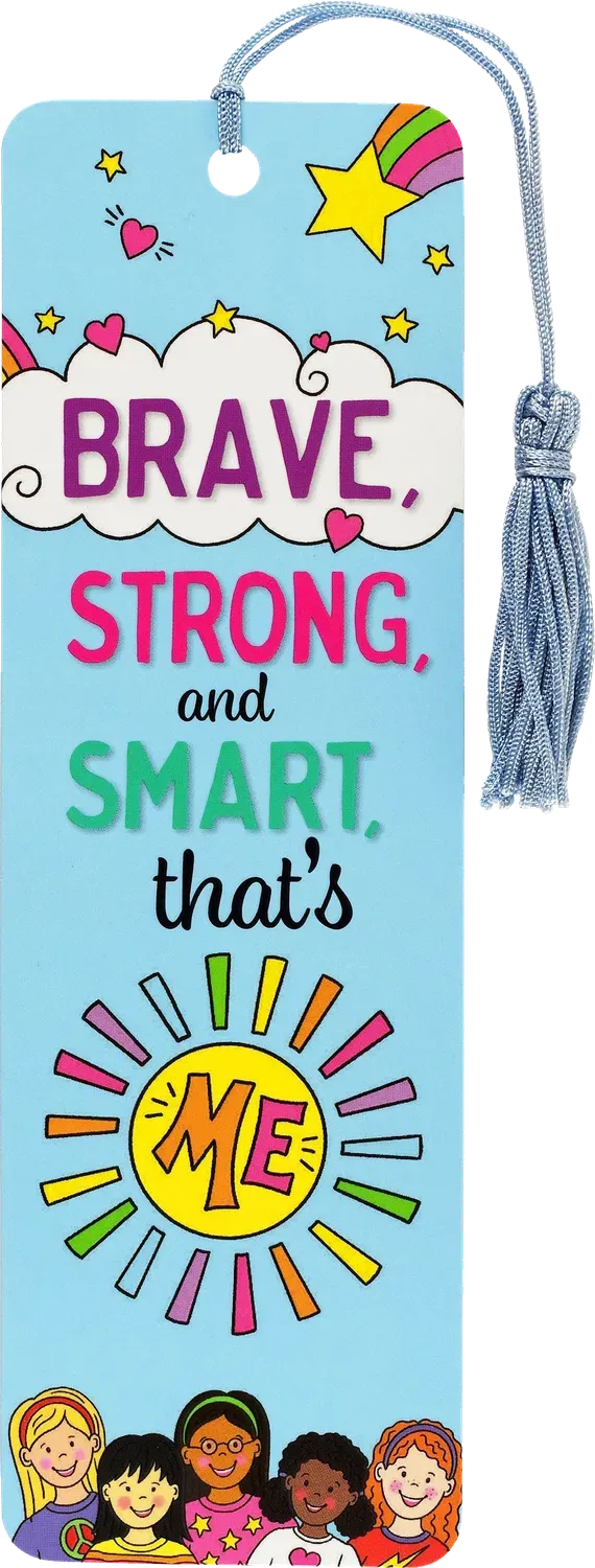 Peter Pauper Press Brave Strong Smart bokmerke barn linjal