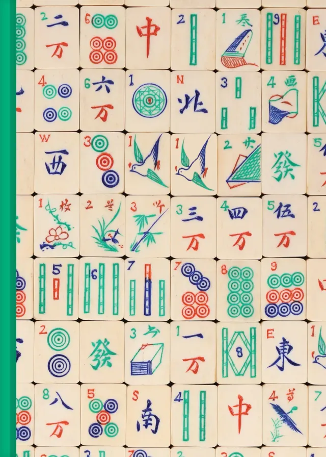 Chronicle Mahjong Journal linjert notatbok fargede sider