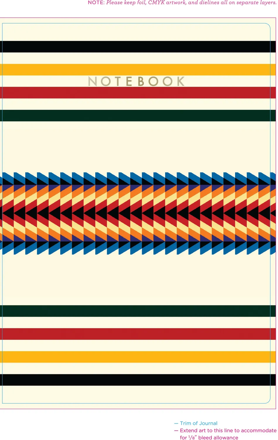 Pendleton Notebook Collection notatbok 3-pakn linjert