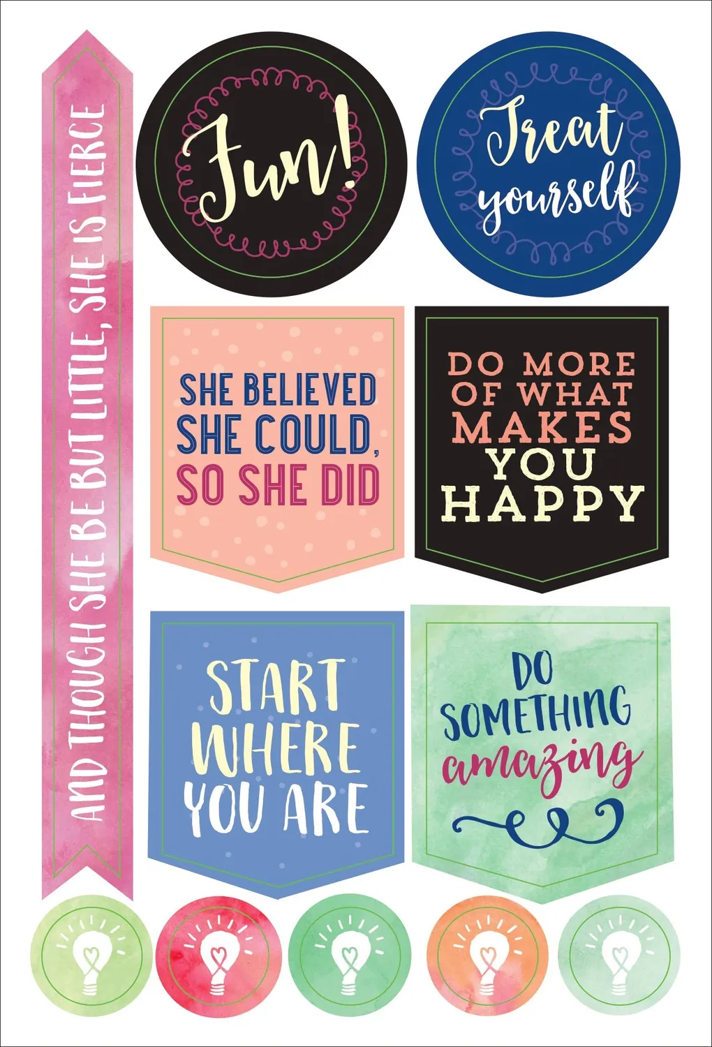 Essentials She Believed plannerklistremerker 160 stk
