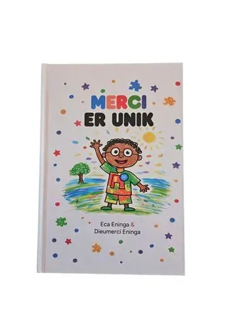 Bokia Merci er unik bok innbundet pent brukt autisme