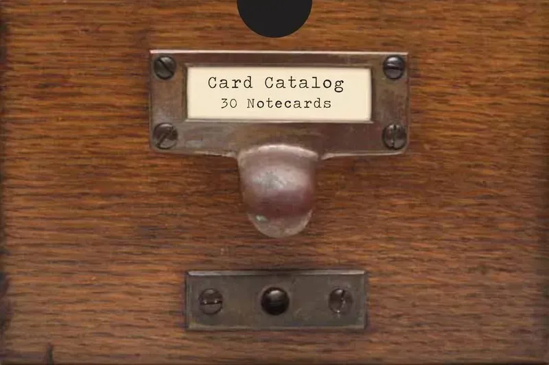 Chronicle Books Card Catalog notekort 30-pakning