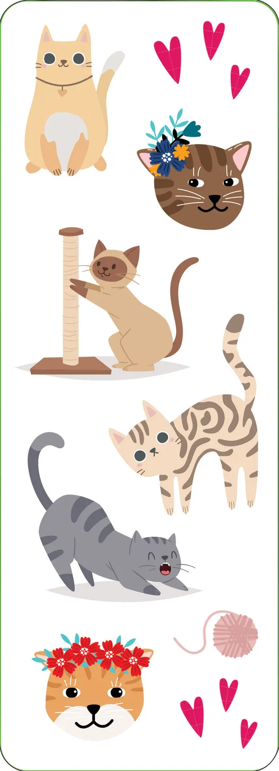 Peter Pauper Press Kittens klistremerker 74 stk