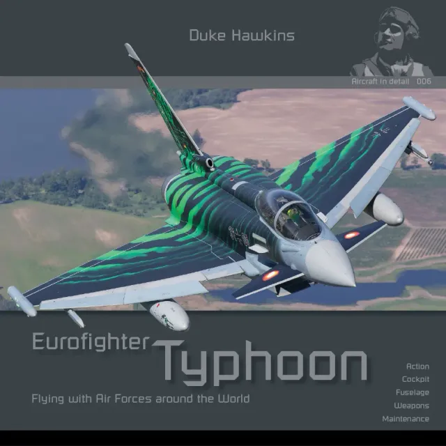 Duke Hawkins Eurofighter Typhoon bok cockpitdetaljer