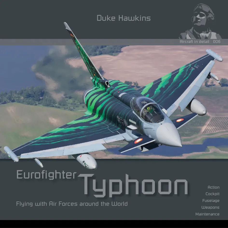 Duke Hawkins Eurofighter Typhoon bok cockpitdetaljer