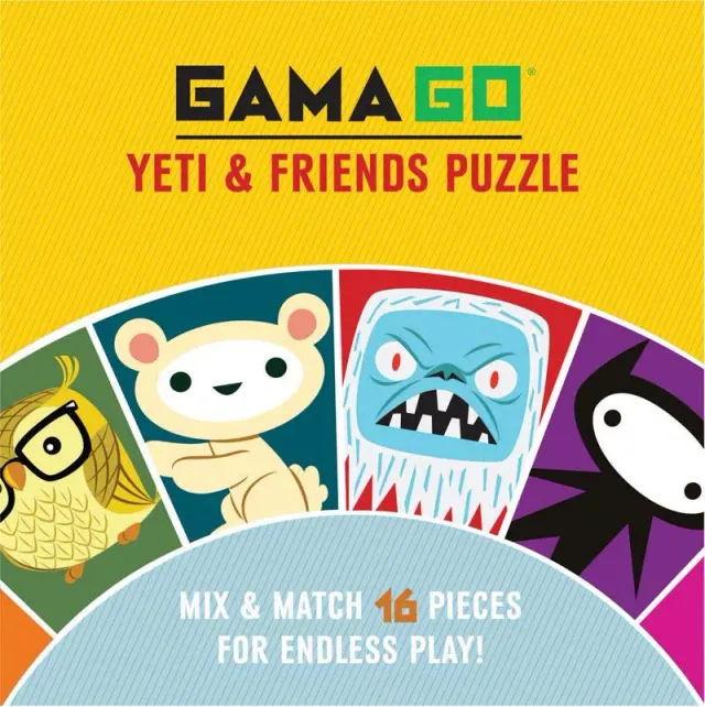 Gamago Yeti & Friends puslespill 16 brikker