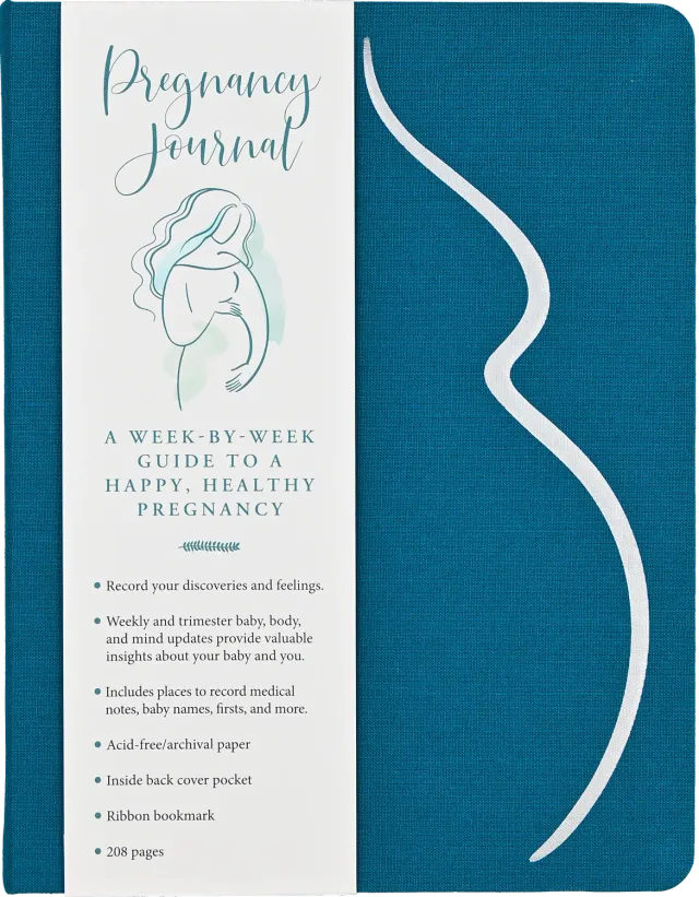 Peter Pauper Press Pregnancy Journal gravidbok uke for uke