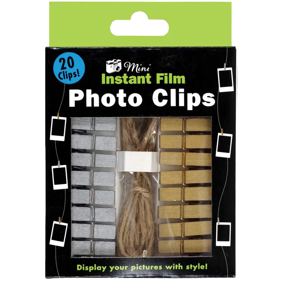 Peter Pauper Press Gold Silver Photo Clips miniklyper 20 stk hyssing