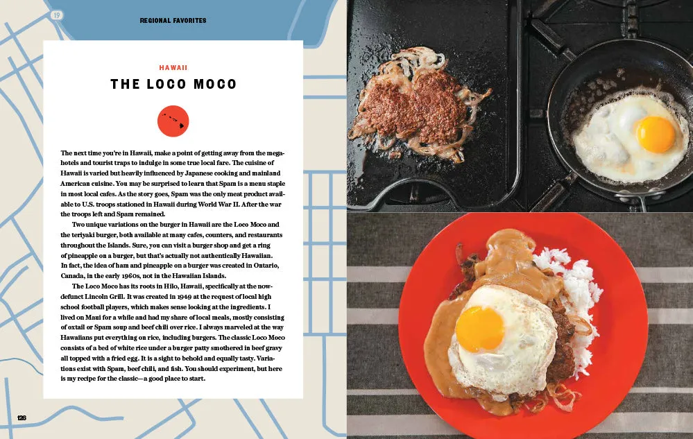 Abrams Great American Burger Book kokebok innbundet regional