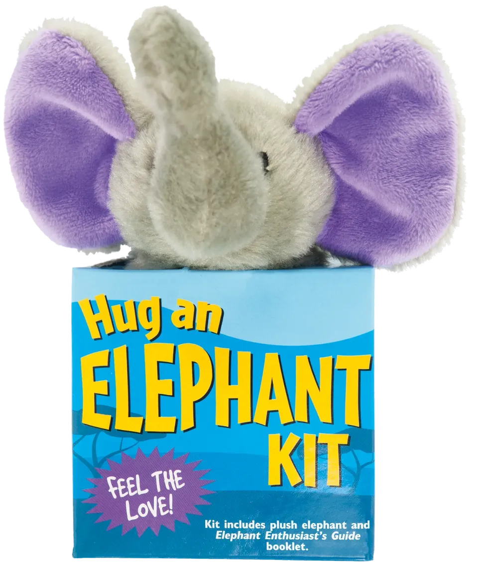 Peter Pauper Press Hug an Elephant Kit plysjsett gaveeske