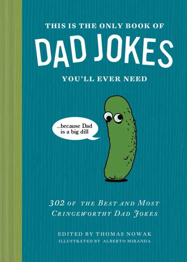 Chronicle This Is the Only Book of Dad Jokes vitsebok innbundet