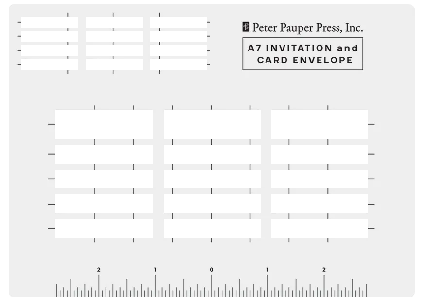 Peter Pauper Press Envelope Addressing stencil 4 maler kalligrafi