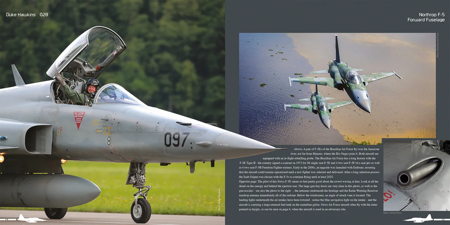 Duke Hawkins Northrop F-5 Tiger II bok modellreferanse