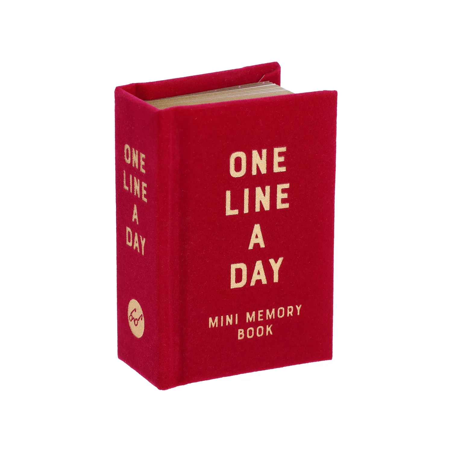 Abrams & Chronicle Books One Line a Day Rose Velvet minnebok