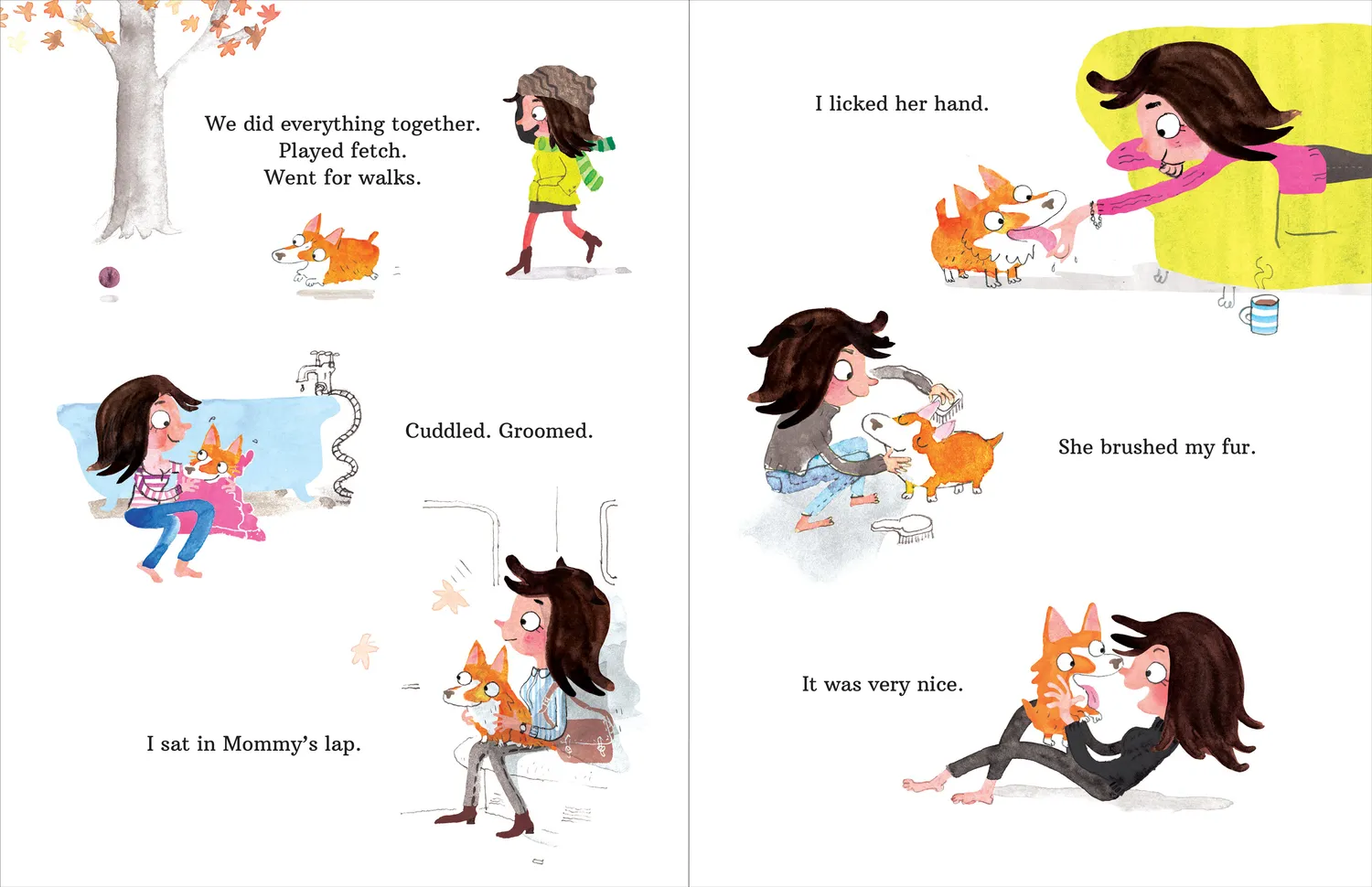 Peter Pauper Press Mommy Baby and Me bildebok hund
