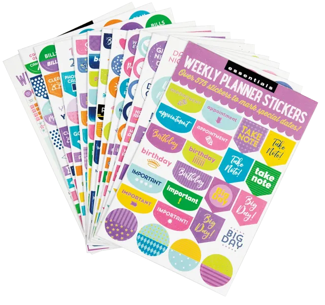 Peter Pauper Press Essentials klistremerker til kalender