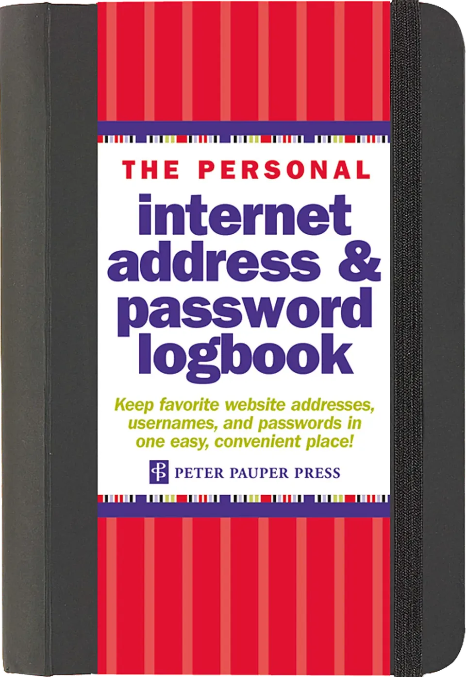 Peter Pauper Press Personal passordbok svart A-Å