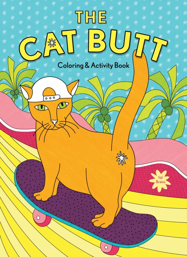Abrams Cat Butt Coloring and Activity Book fargeleggingsbok humor