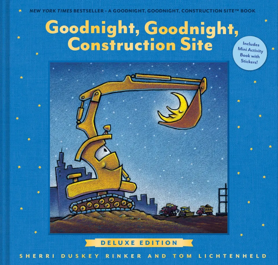 Abrams and Chronicle Goodnight Construction Site bok deluxe maskiner