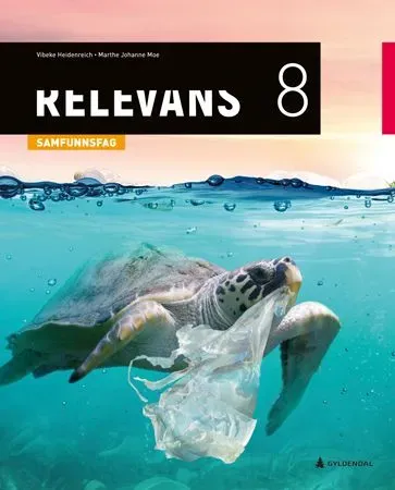 Bokia Relevans 8 grunnbok samfunnsfag pent brukt