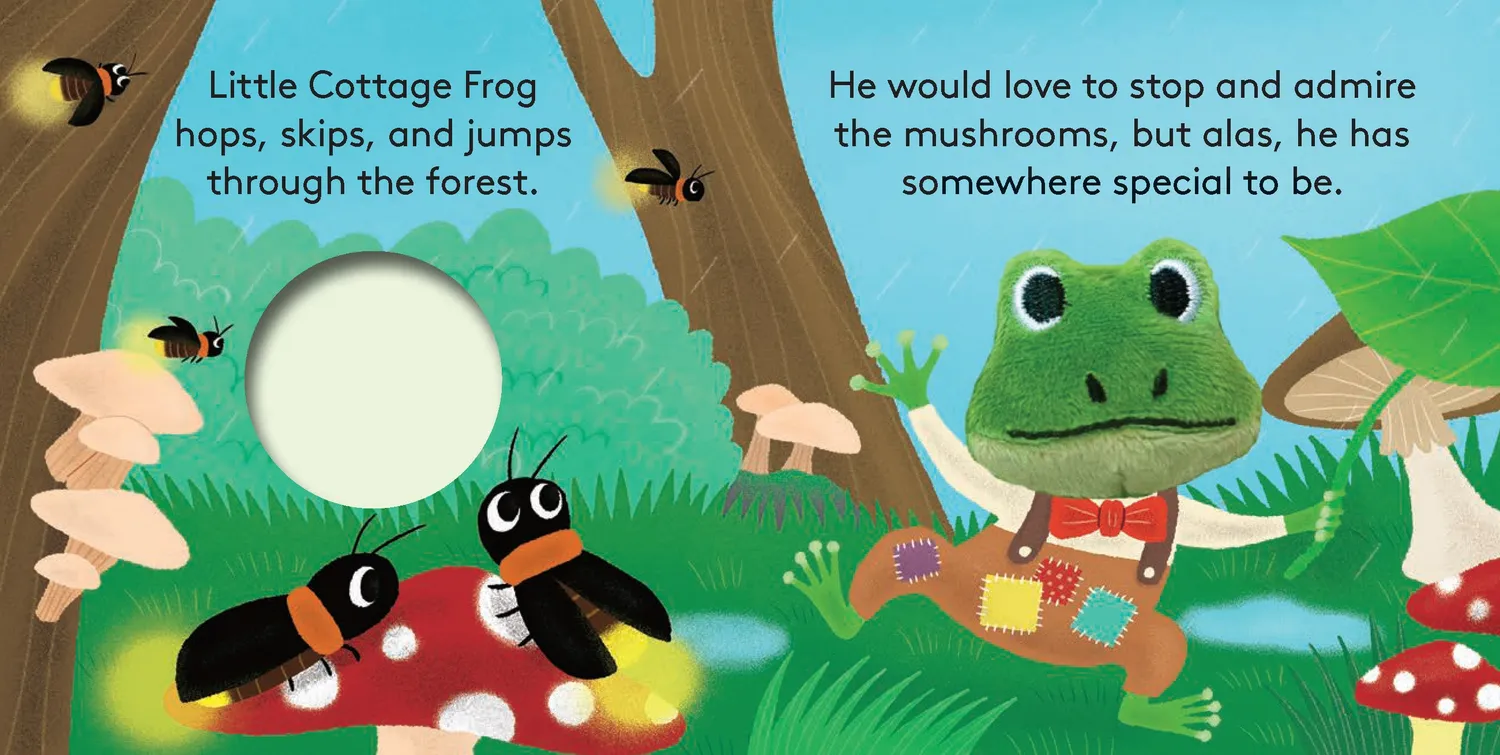Abrams Little Cottage Frog pekebok fingerdukke baby
