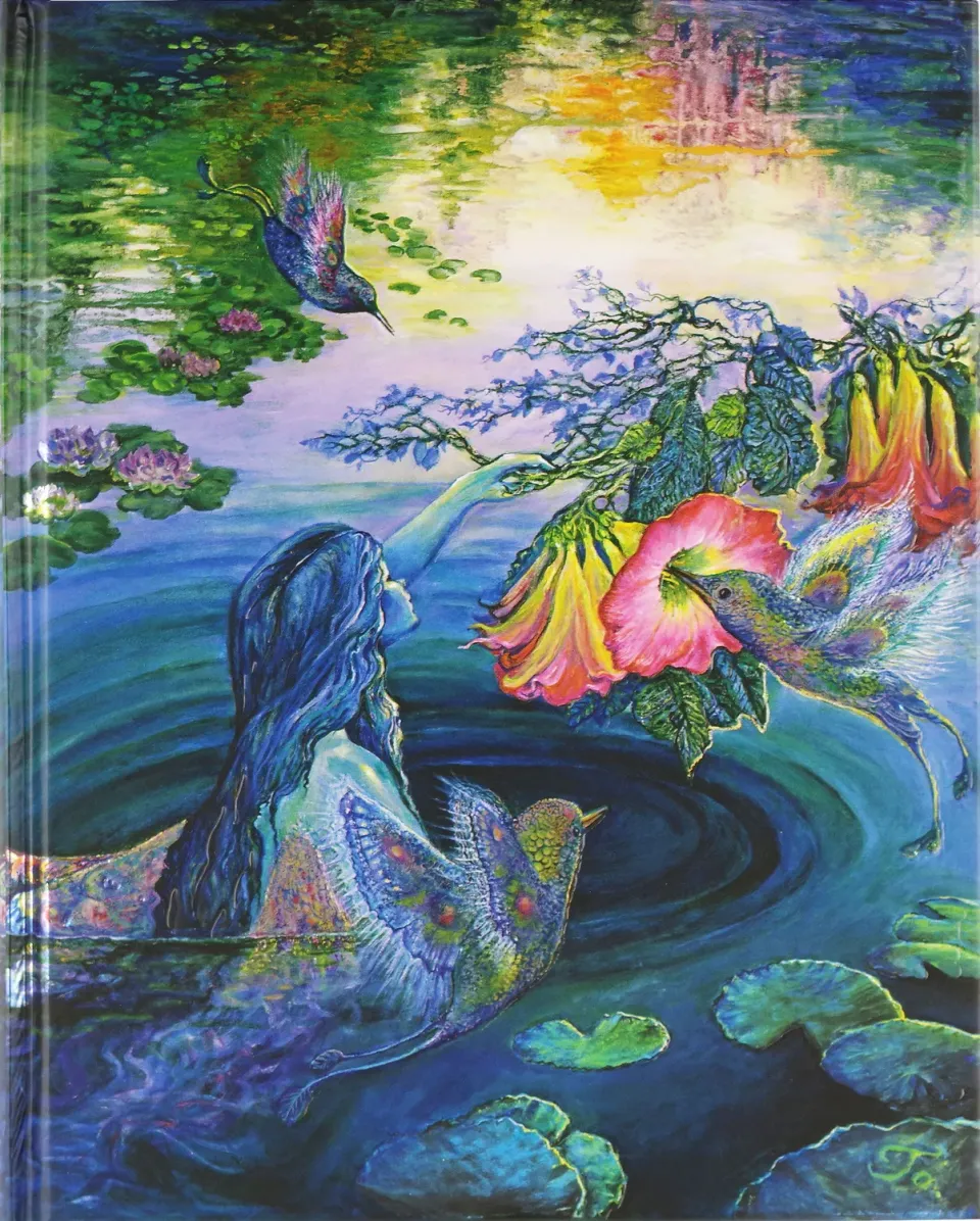Peter Pauper Press Hummingbird Dreams notatbok linjert forgylt