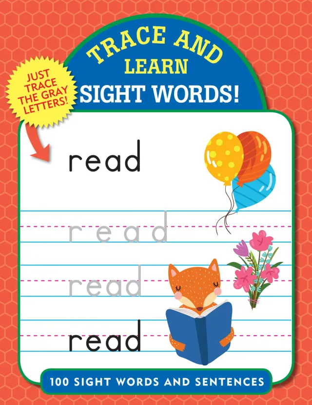 Trace & Learn Sight Words aktivitetsbok 112 sider engelsk