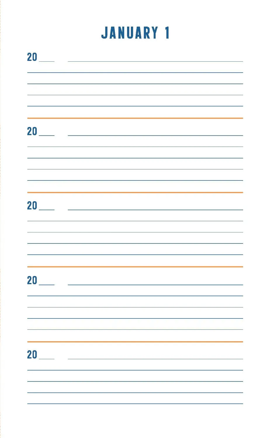 Pendleton One Line a Day minnebok dagbok fem år