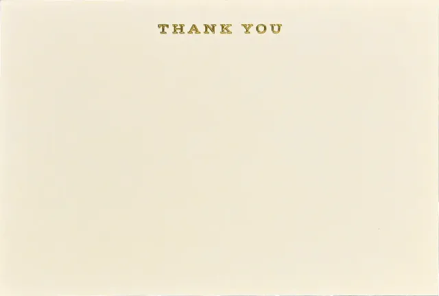 Peter Pauper Press Thank You Correspondence Cards takkekort 25 stk gullfolie
