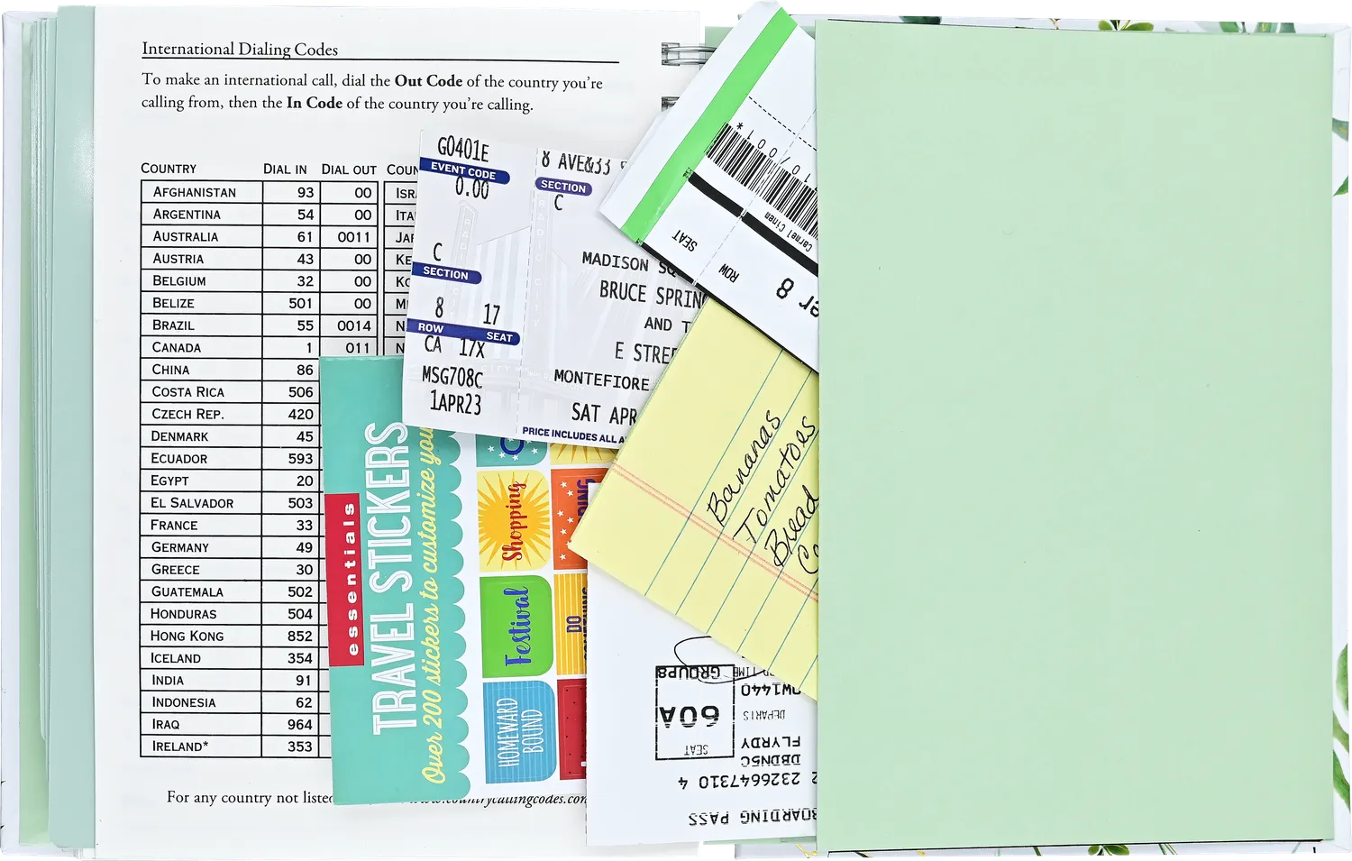 Peter Pauper Press Eucalyptus adressebok stor over 350 kontakter