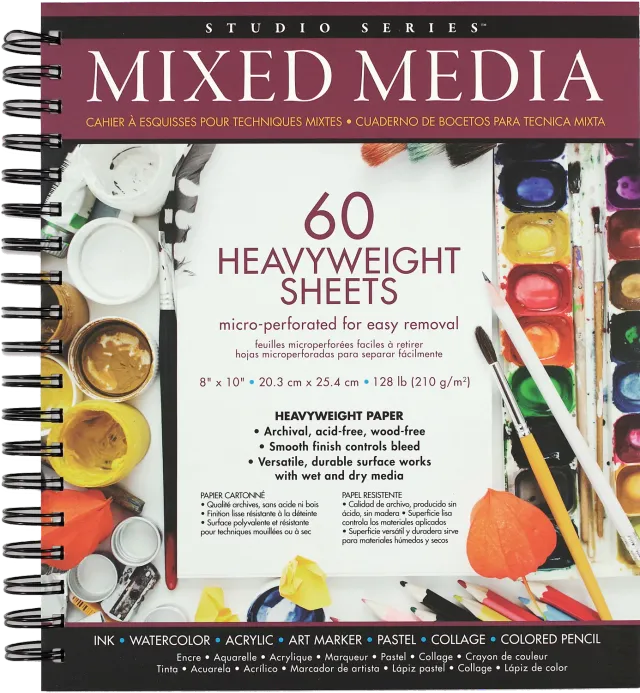 Peter Pauper Press Studio Series Mixed Media Pad tegneblokk 60 ark