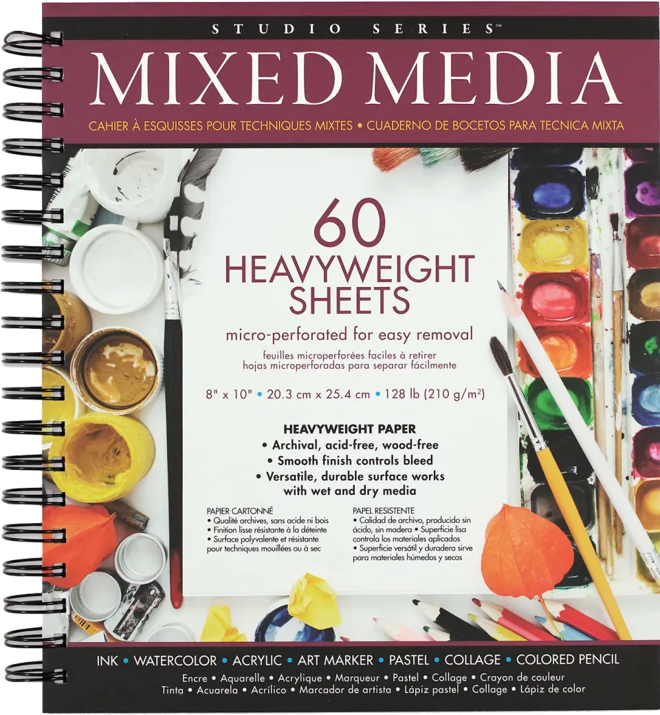 Peter Pauper Press Studio Series Mixed Media Pad tegneblokk 60 ark