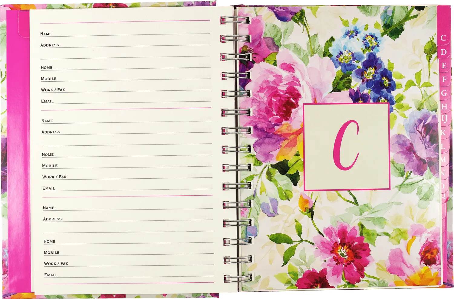 Peter Pauper Press Peony Garden Large adressebok stor