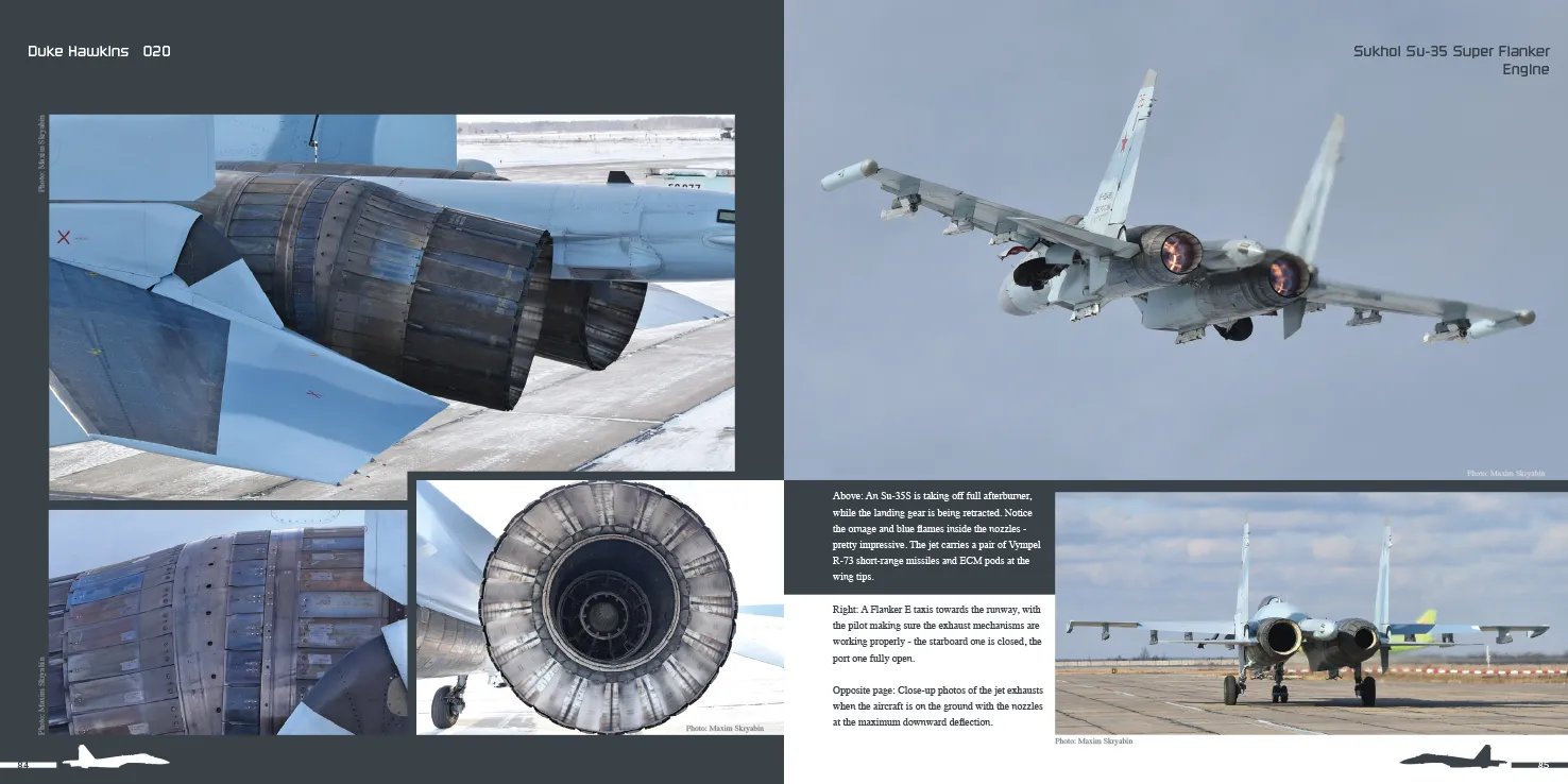 Duke Hawkins Sukhoi Su-35S Flanker E bok 116 sider cockpit