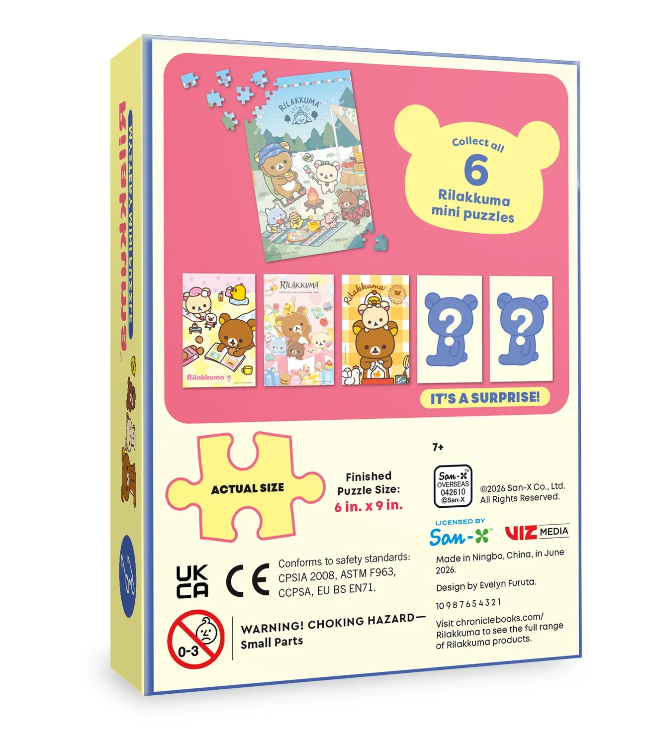 Chronicle Books Rilakkuma Mystery puslespill mini kawaii