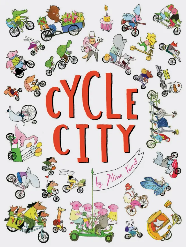 Abrams Cycle City innbundet barnebok 3-5 år sykkelby
