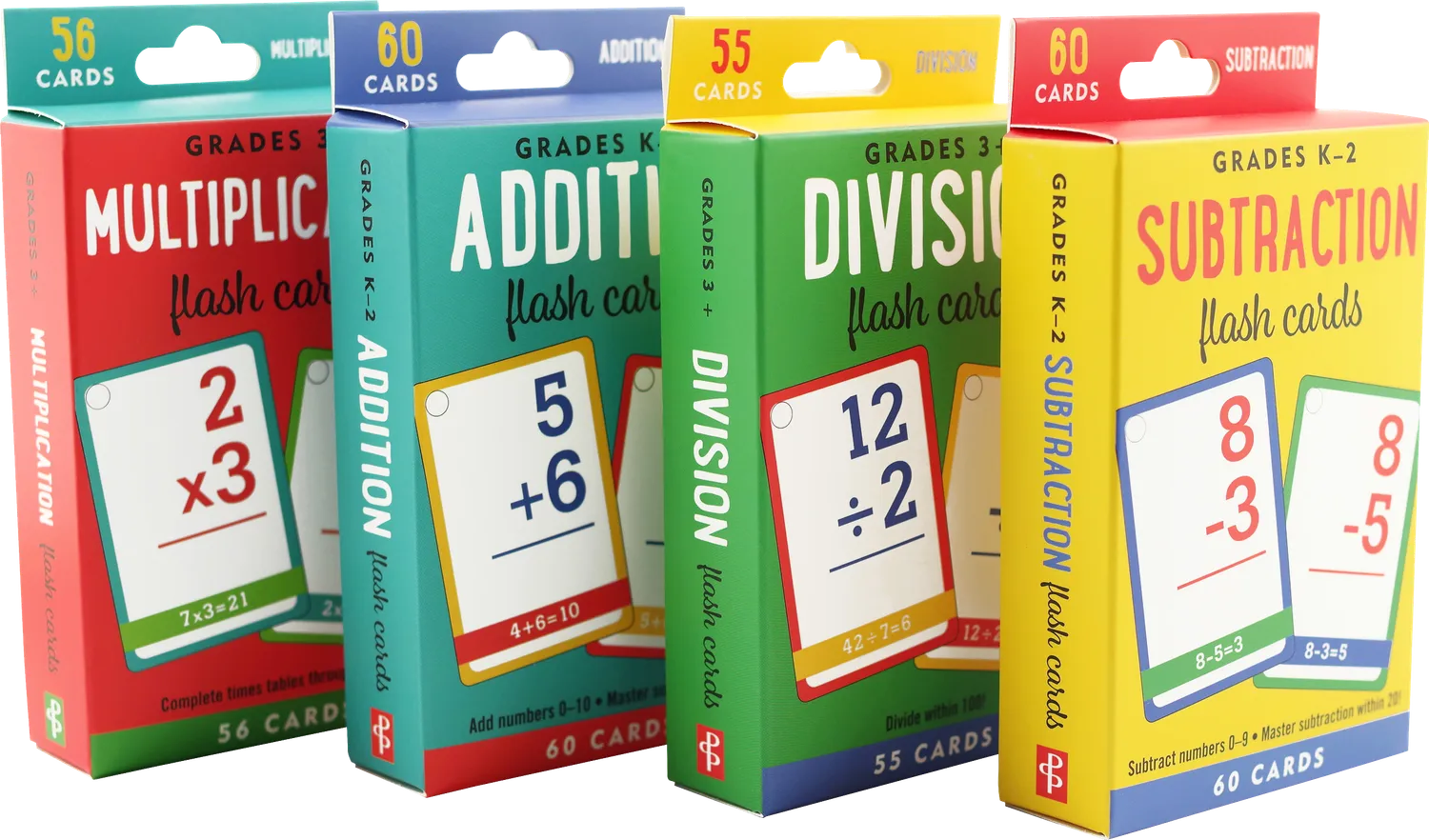 Peter Pauper Press Math Flash Cards puggekort 4-pakning