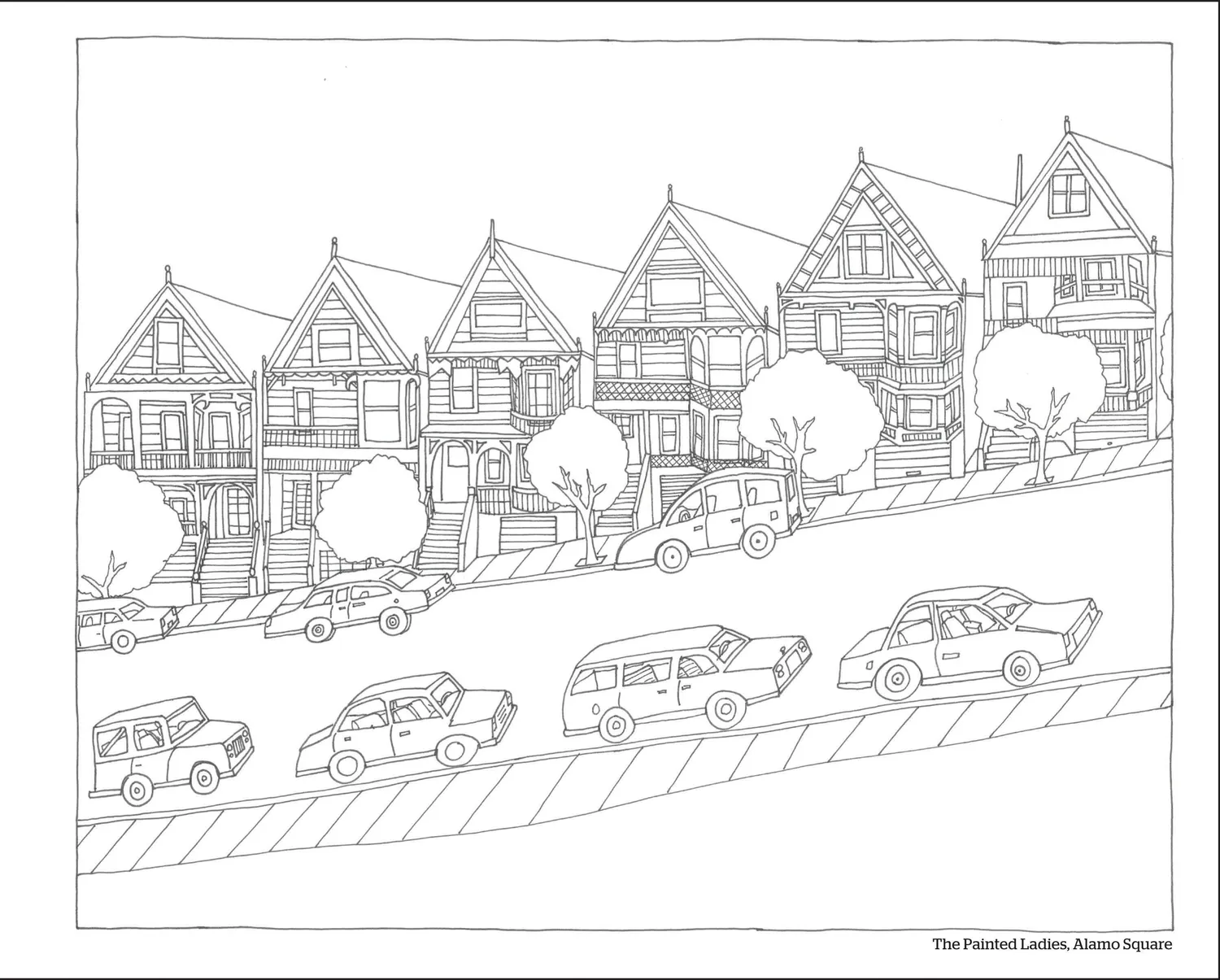 Abbi Jacobson Color this Book: San Francisco pocket fargebok