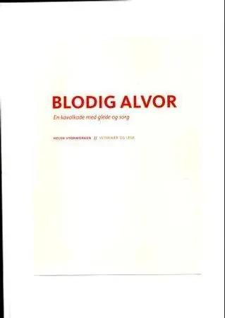 Bokia Blodig alvor bok innbundet norsk memoarer