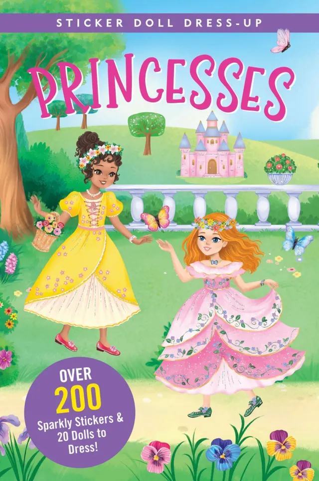 Peter Pauper Press Princesses klistremerkebok 45 sider folie