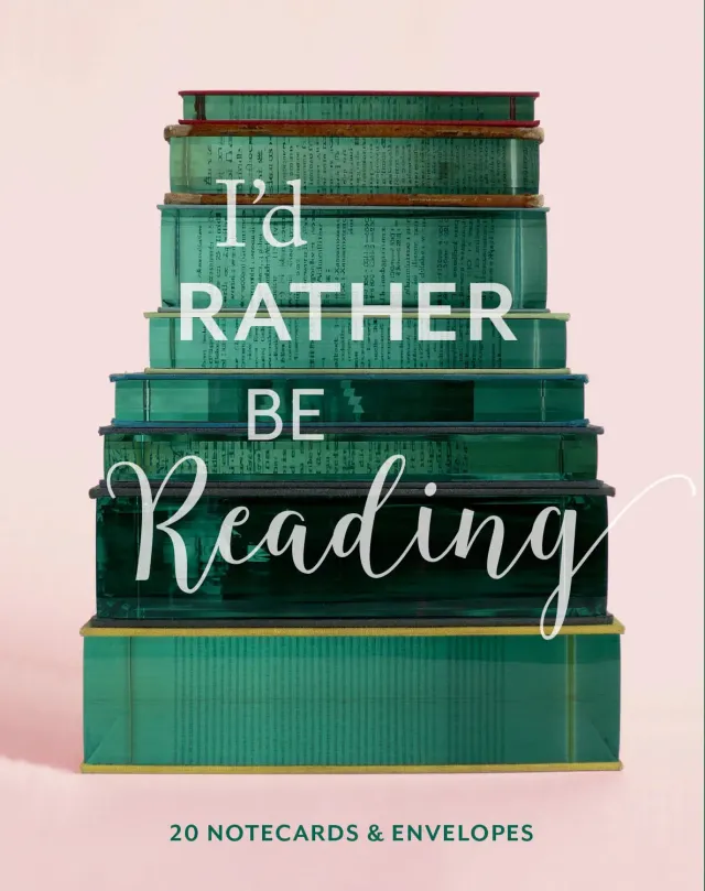 Chronicle Books I'd Rather Be Reading notecards 20 stk bokorm