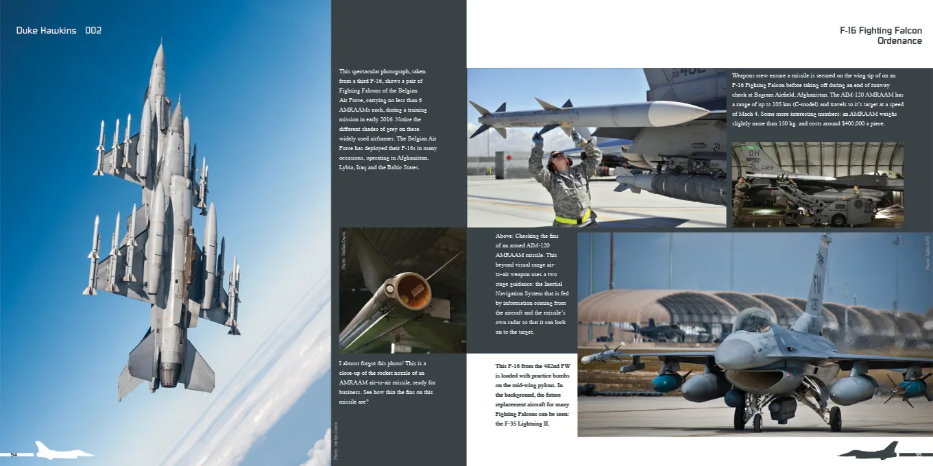Duke Hawkins Lockheed-Martin F-16 bok 108 sider superdetalj