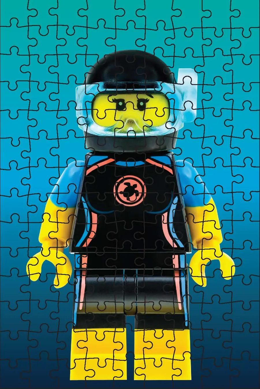 Chronicle Books LEGO Mystery Minifigure puslespill Blue Edition