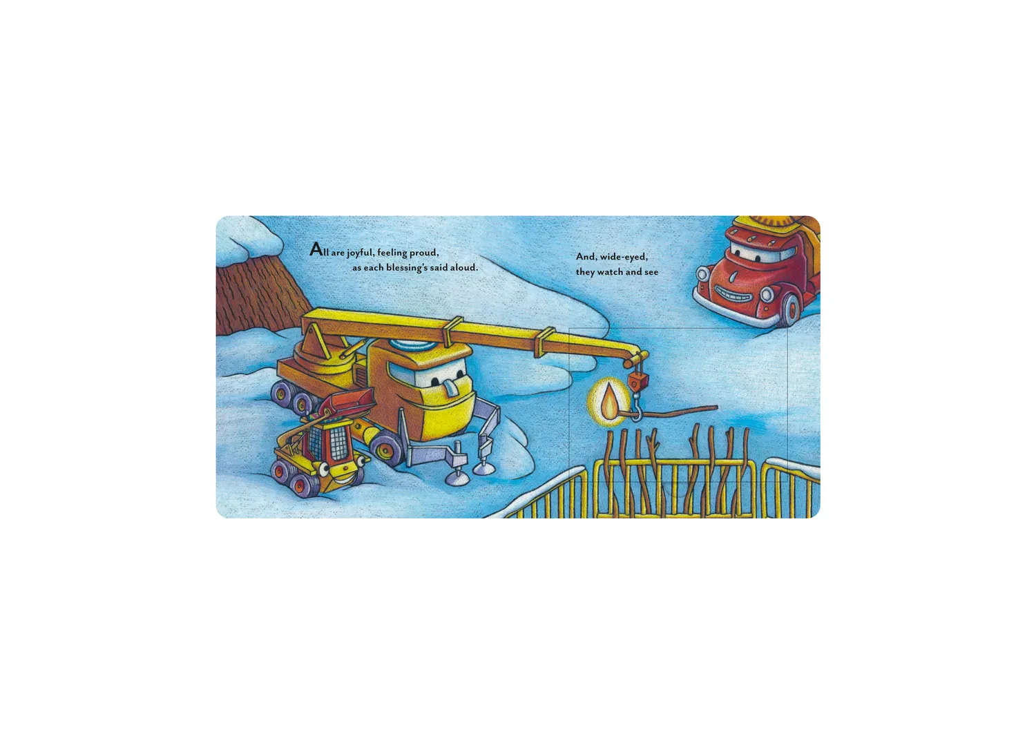 Abrams & Chronicle Books Goodnight Construction Site Hanukkah Lights klaffebok