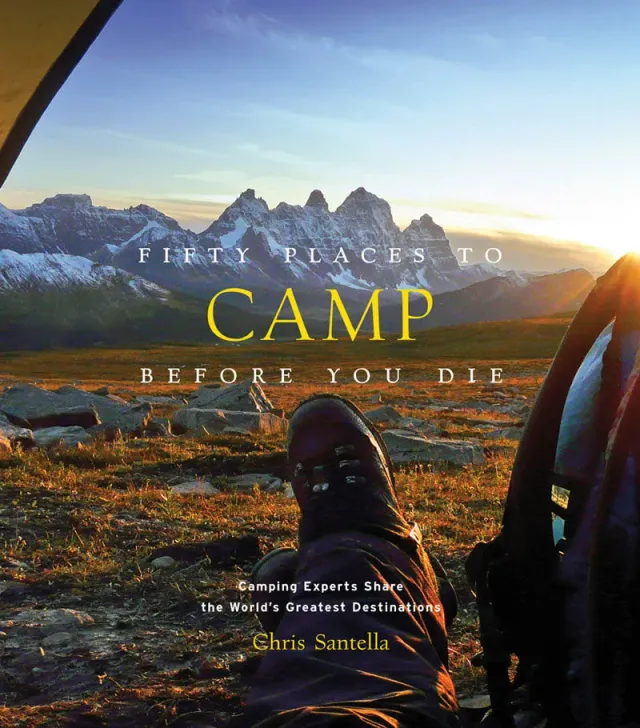 Abrams Fifty Places to Camp Before You Die innbundet campingbok