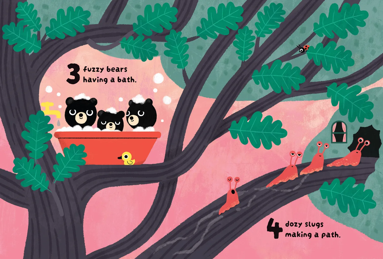 Messy Press The 123 Tree pappbok tellebok leggetid